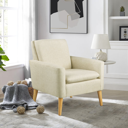 Linen Accent Chairs You Ll Love In 2023 Wayfair Canada   Linen Blend Cristyle Upholstered Armchair 